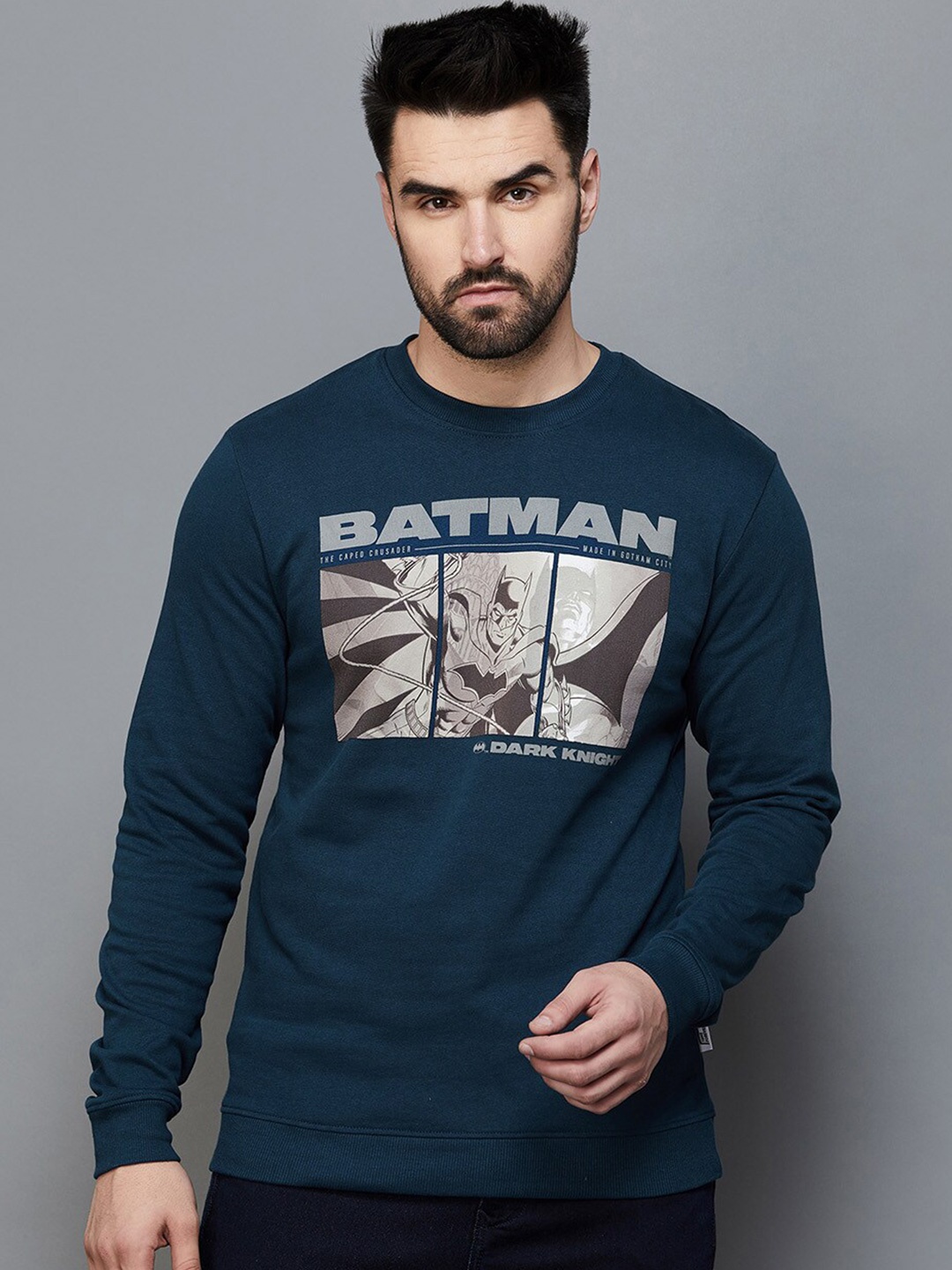 

Fame Forever by Lifestyle Graphic Printed Cotton Sweatshirt, Teal
