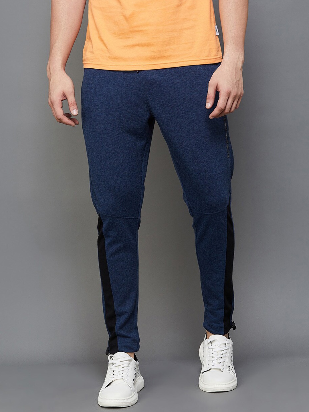 

Fame Forever by Lifestyle Men Mid-Rise Cotton Track Pants, Navy blue