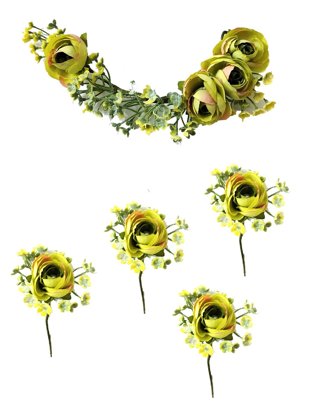 

Hair Flare Set of 4 Hair Accessory, Green