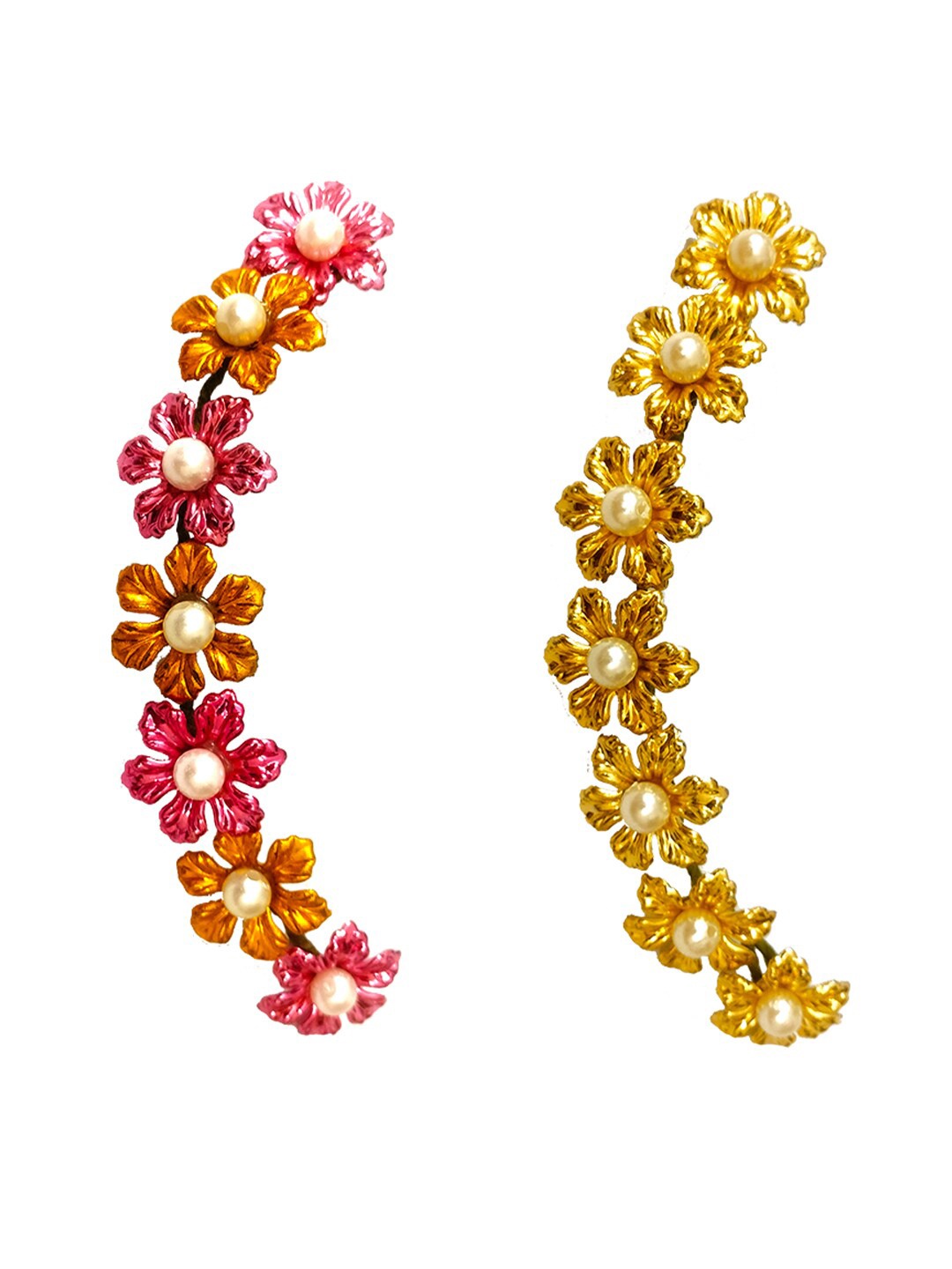 

Hair Flare Set of 2 Embellished Hair Accessory Set, Gold