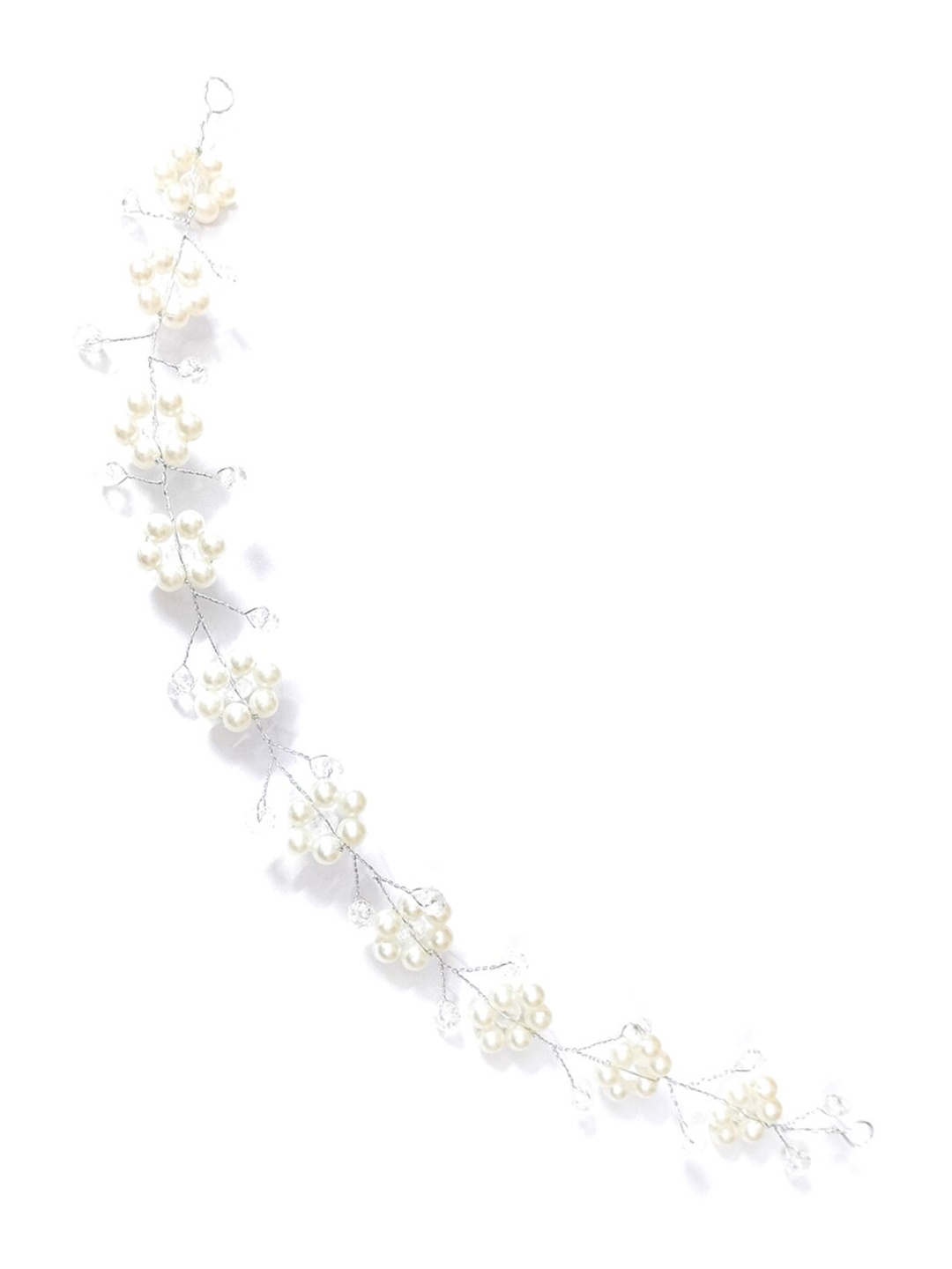 

Hair Flare Women Embellished Tiara, White