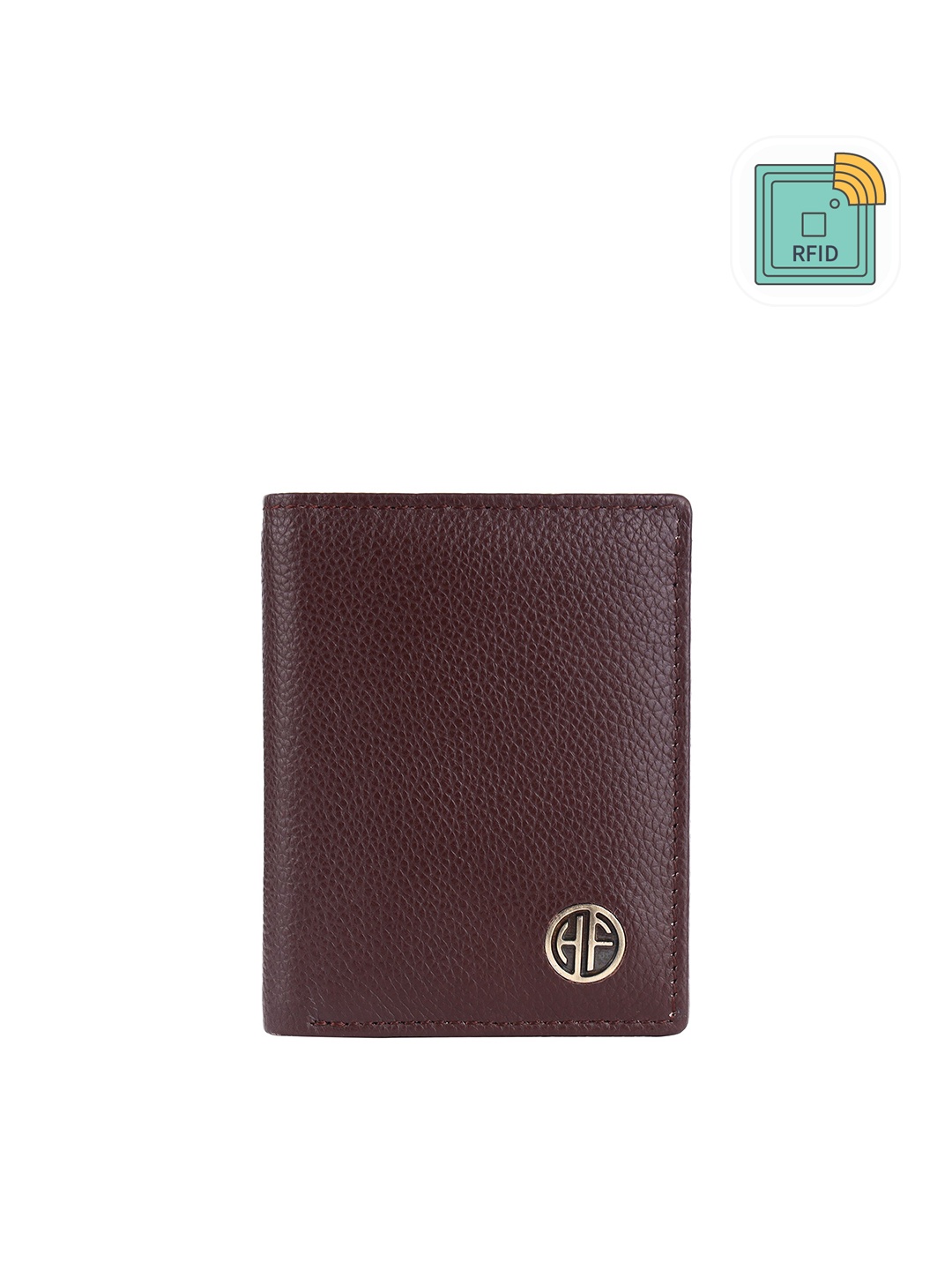 

HAMMONDS FLYCATCHER Textured Leather Card Holder, Brown