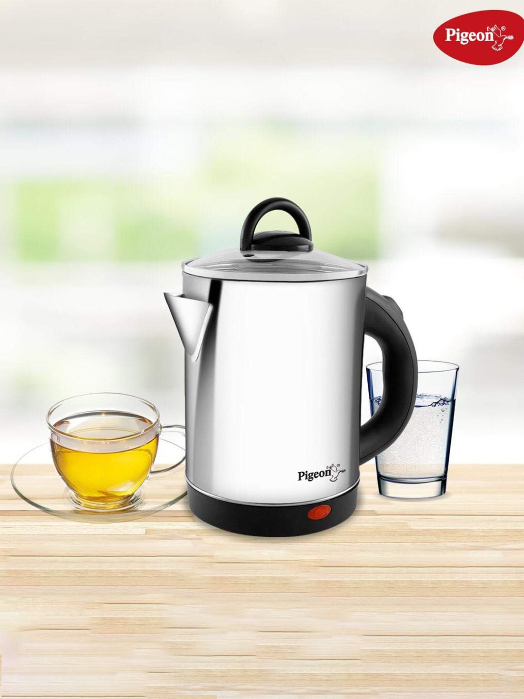 

Pigeon Quartz Stainless Steel 1.15 kg Electric Kettle 1.7 L, Silver