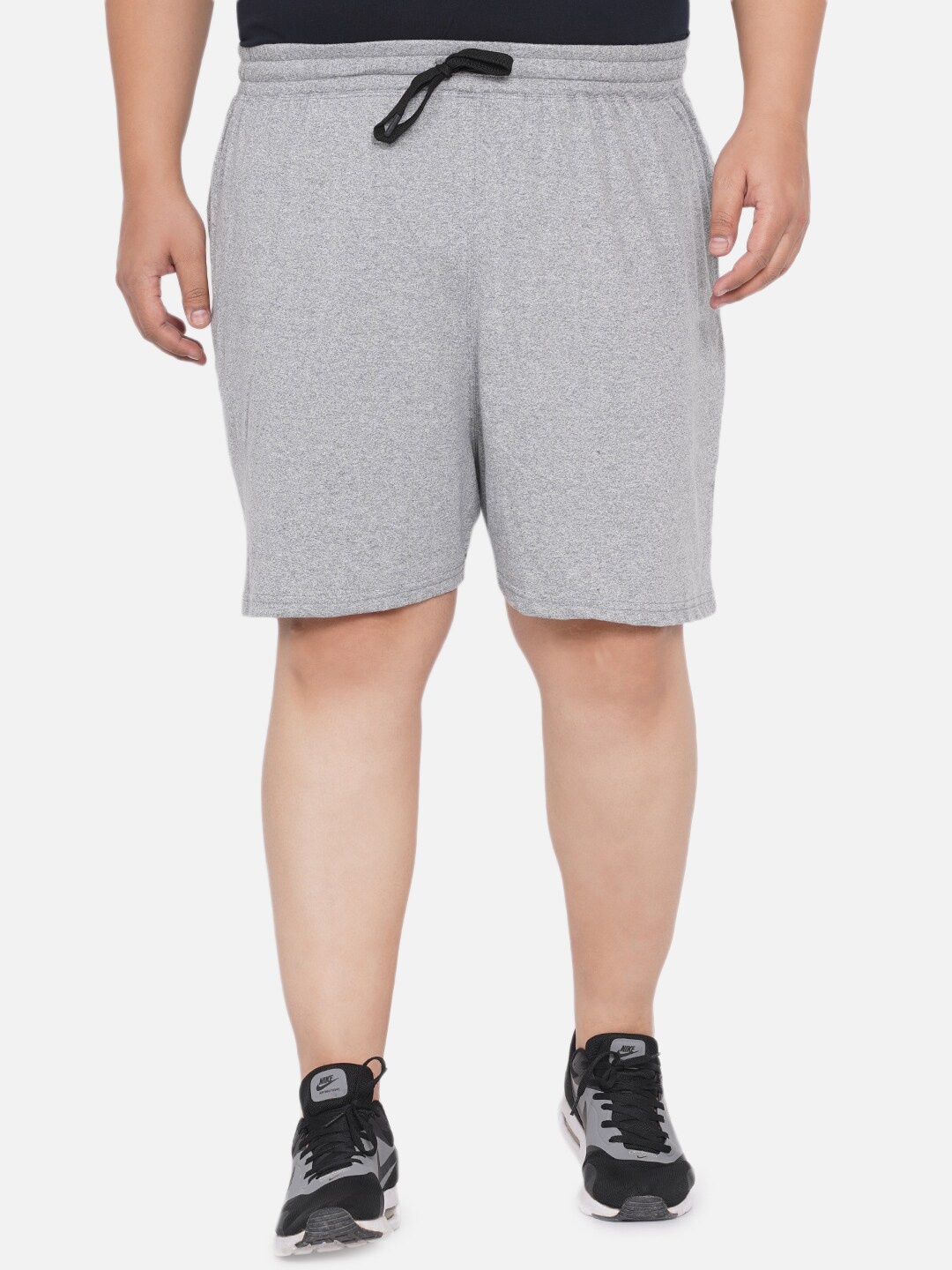 

Santonio Plus Size Men Pure Cotton Shorts, Grey