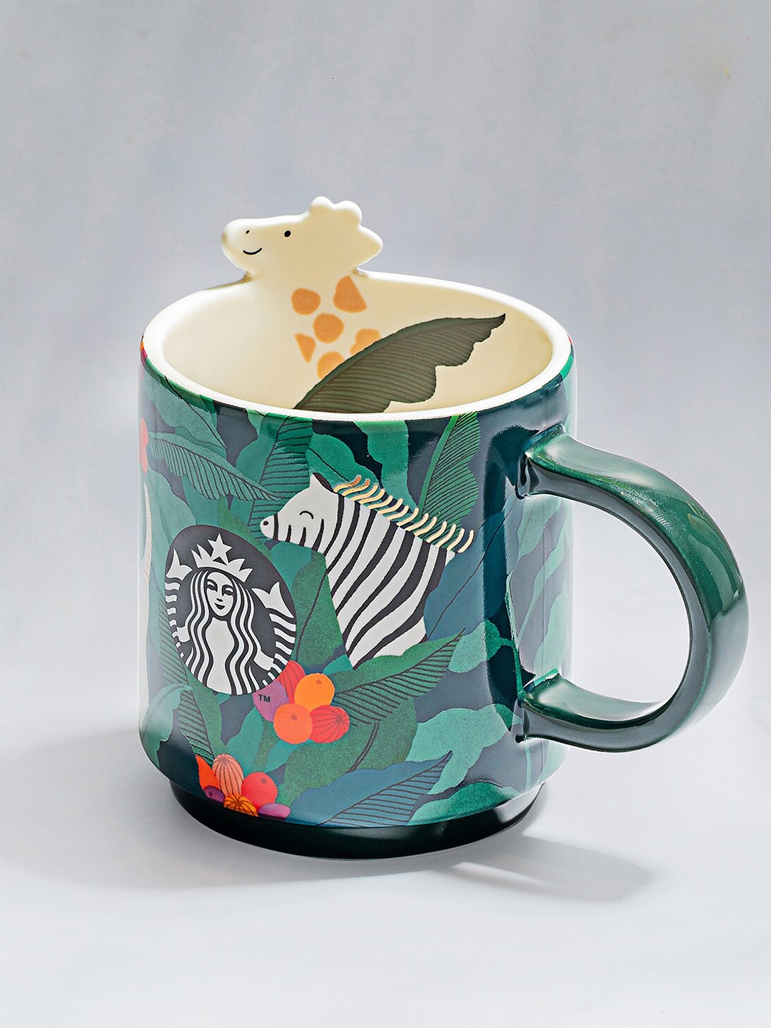 

Starbucks Green Savannah Animals Ceramic Mug 296 ml