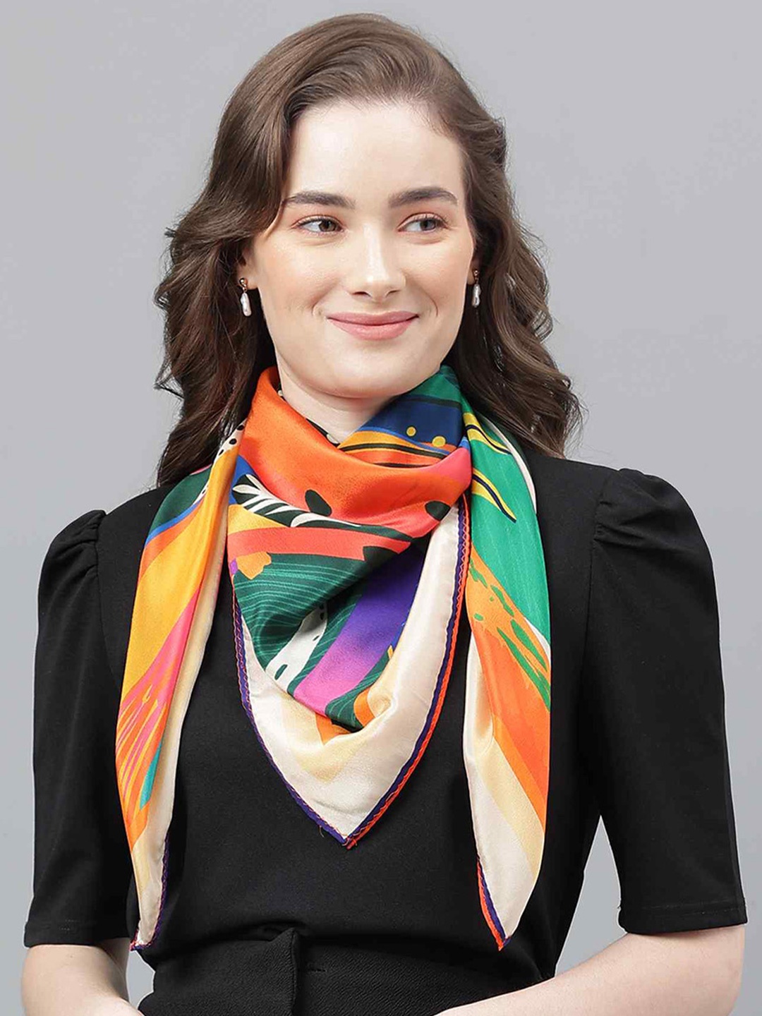 

Tossido Women Abstract Printed Scarf, Green