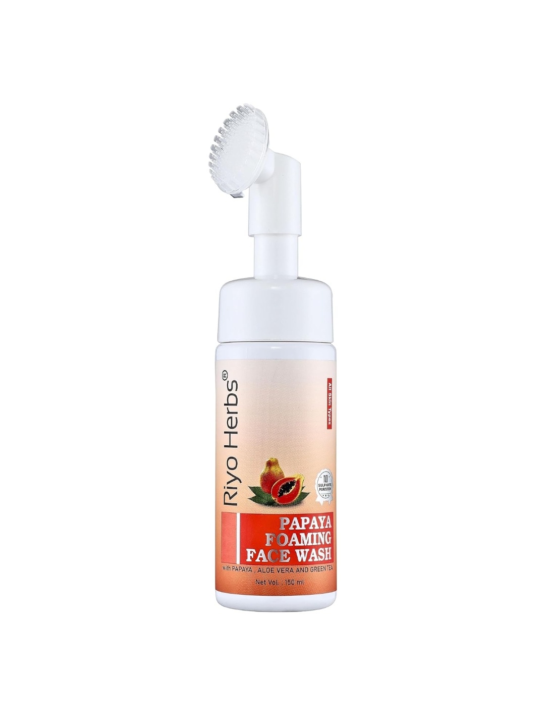 

Riyo Herbs Papaya Foaming Face Wash - 150ml, Peach
