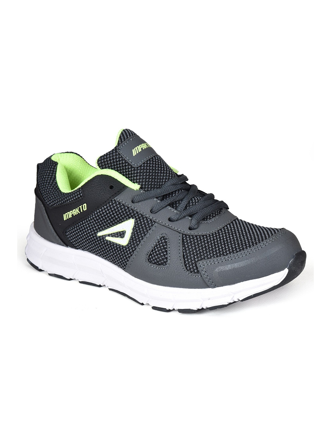 

IMPAKTO Men Mesh Running Non-Marking Shoes, Grey