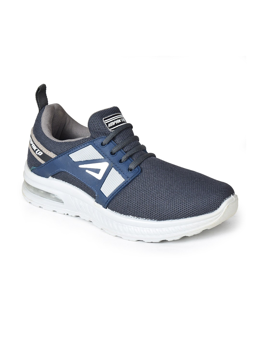 

IMPAKTO Men Mesh Running Non-Marking Shoes, Grey