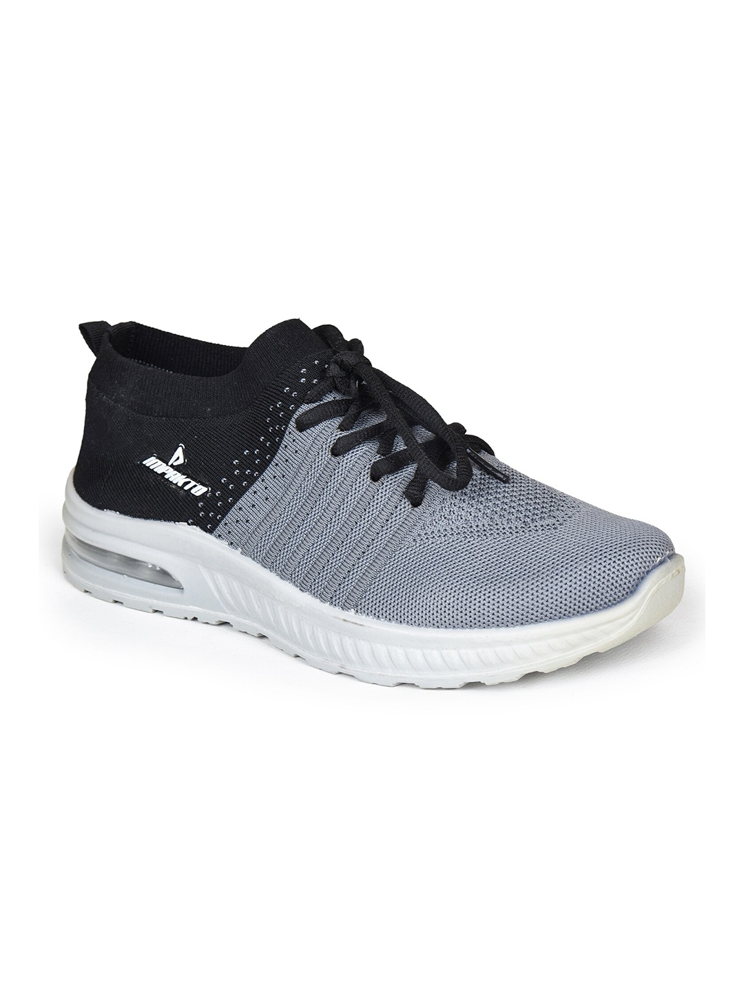 

IMPAKTO Men Mesh Running Non-Marking Shoes, Grey