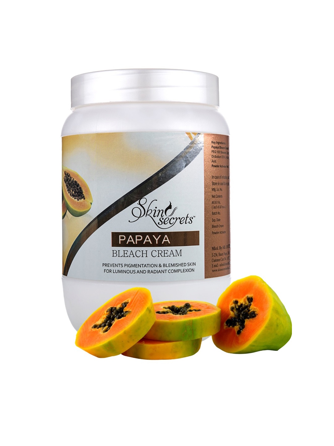 

Skin Secrets Papaya Bleach Cream to Prevent Pigmentation - 1 kg, White