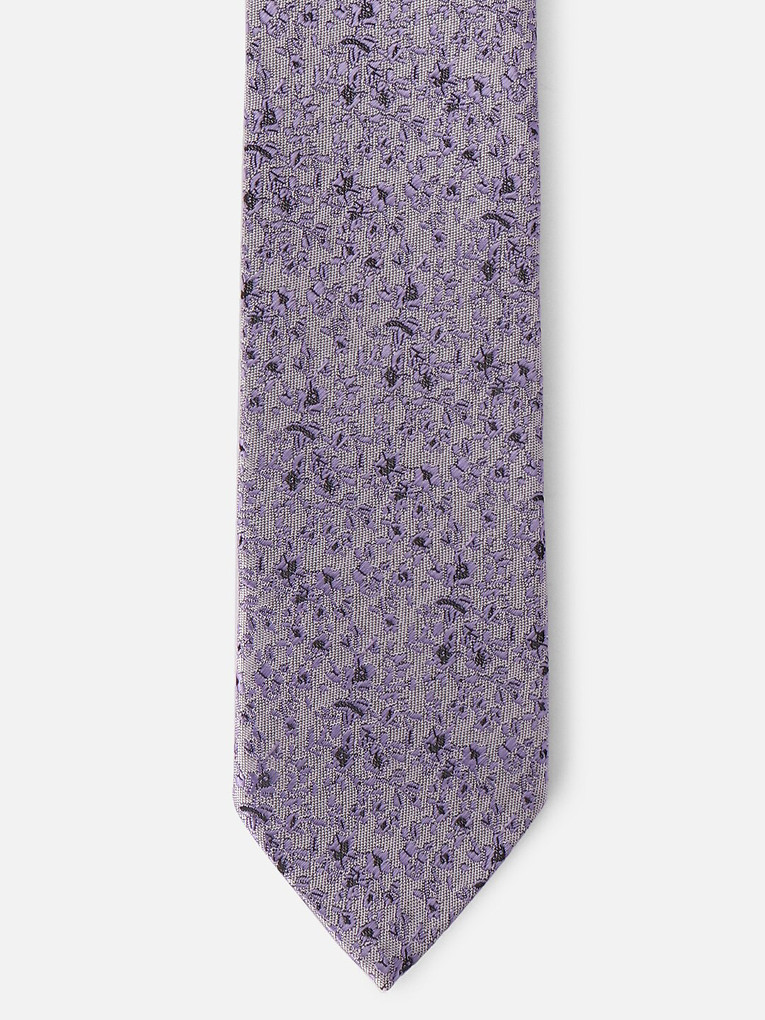 

Allen Solly Men Printed Skinny Tie, Grey
