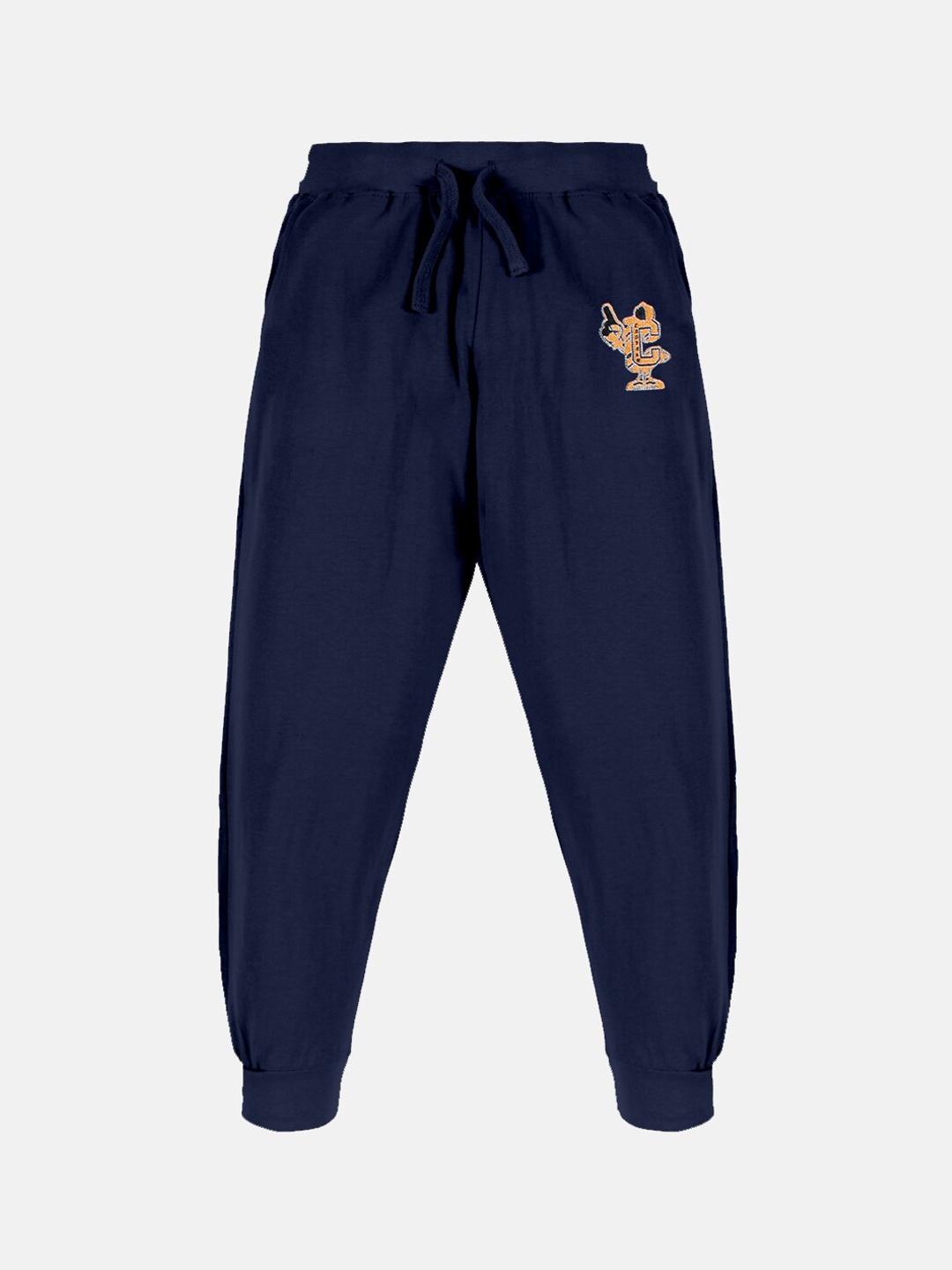 

KiddoPanti Boys Mid-Rise Pure Cotton Joggers, Navy blue