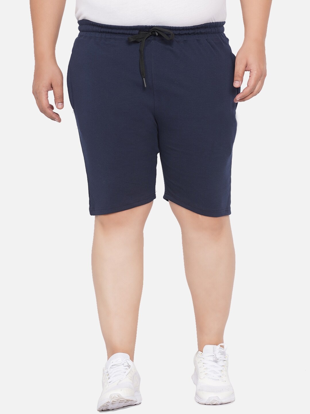 

Santonio Men Plus Size Pure Cotton Shorts, Navy blue
