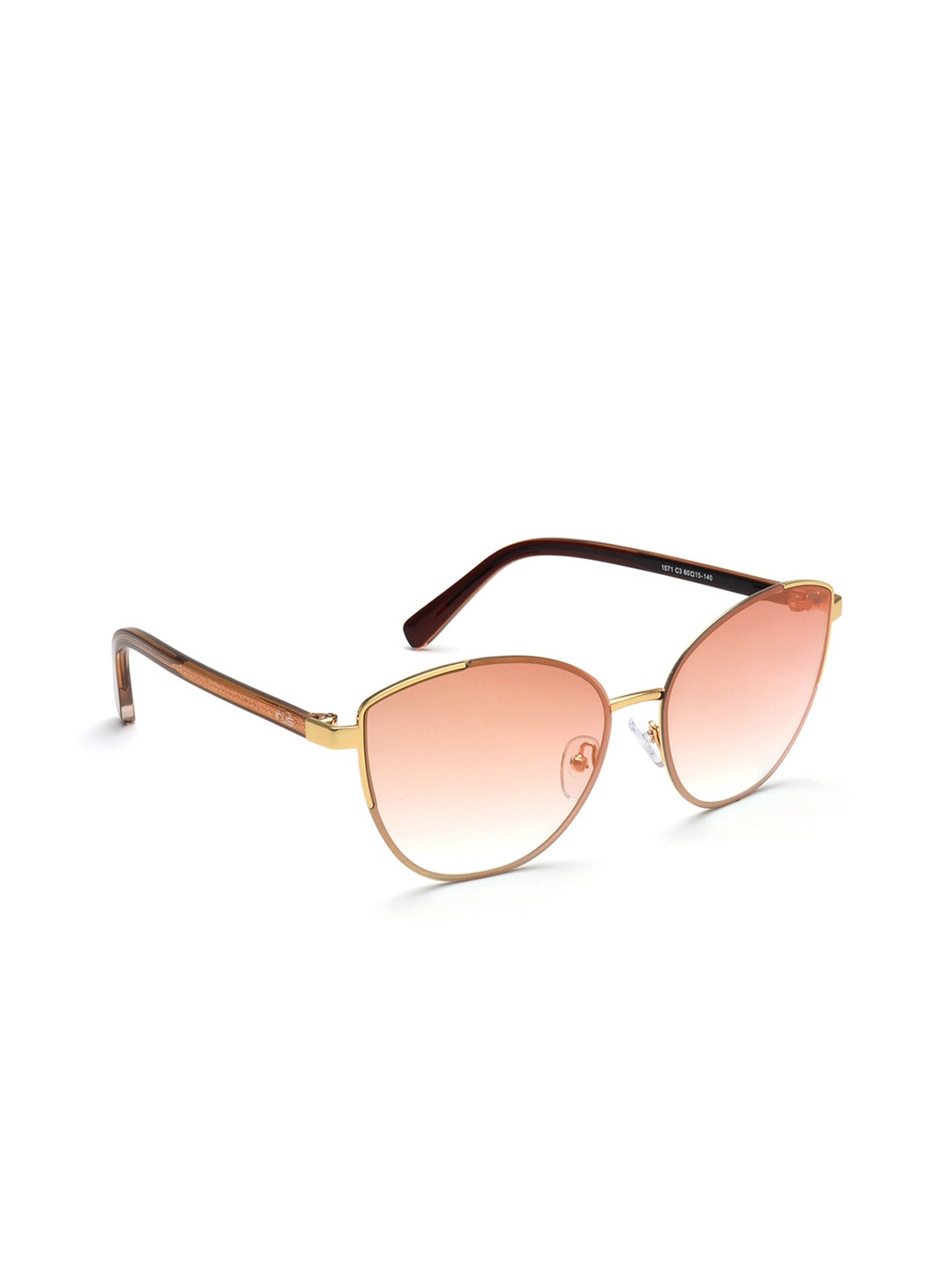 

IRUS by IDEE Women Butterfly Sunglasses with UV Protected Lens IRS1071C3SG, Brown