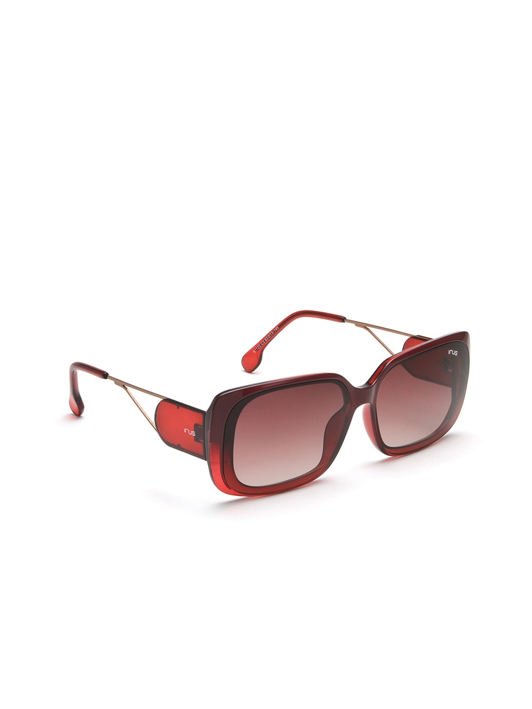 

IRUS by IDEE Women Lens & Rectangle Sunglasses With UV Protected Lens, Red