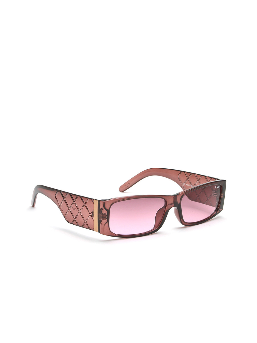 

IRUS by IDEE Women Rectangle Sunglasses With UV Protected Lens IRS1119C4SG, Pink