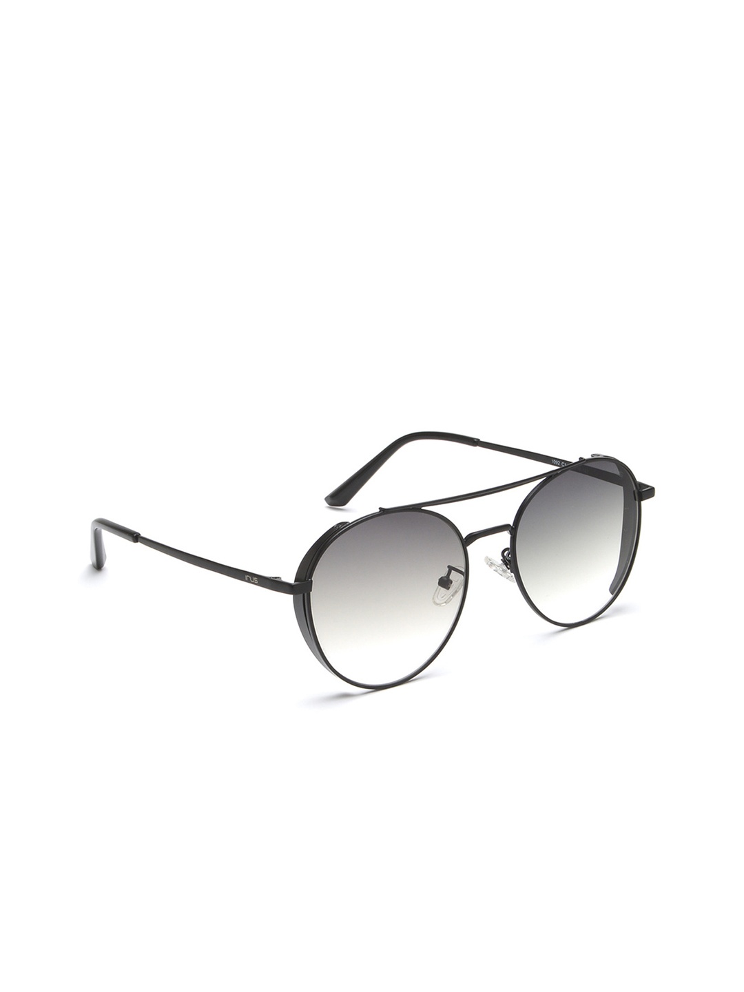 

IRUS by IDEE Men Round Sunglasses With UV Protected Lens IRS1092C1SG, Grey