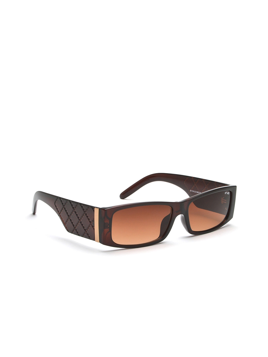 

IRUS by IDEE Women Rectangle Sunglasses With UV Protected Lens, Brown