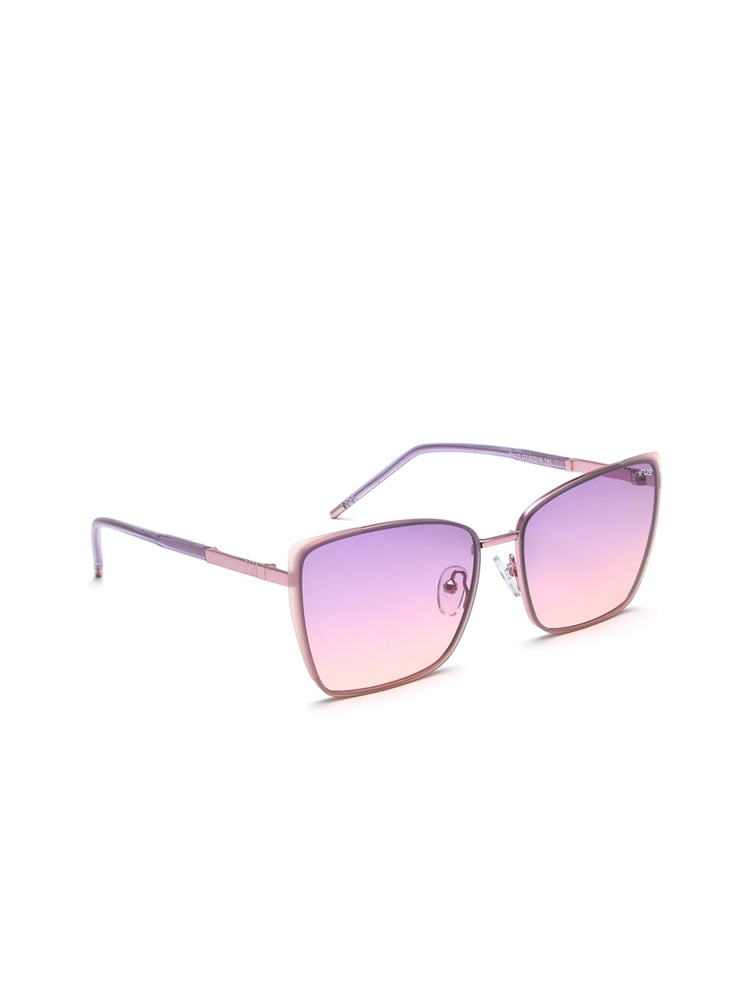 

IRUS by IDEE Women Wayfarer Sunglasses With UV Protected Lens IRS1115C3SG, Pink