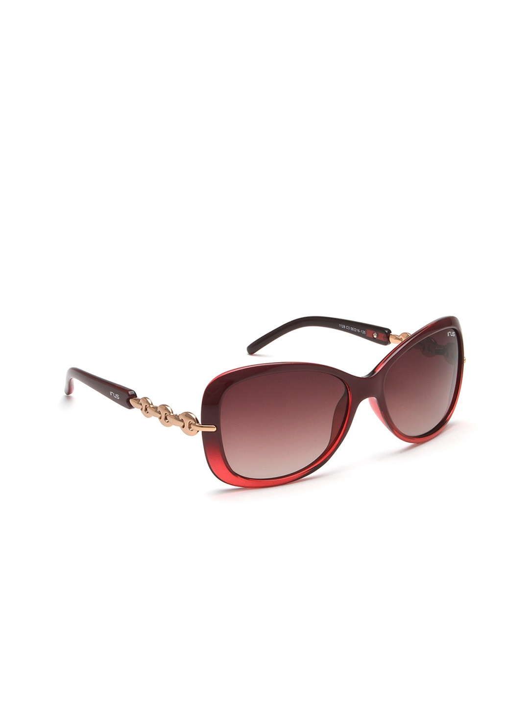 

IRUS by IDEE Women Butterfly Sunglasses with UV Protected Lens IRS1128C3SG, Purple
