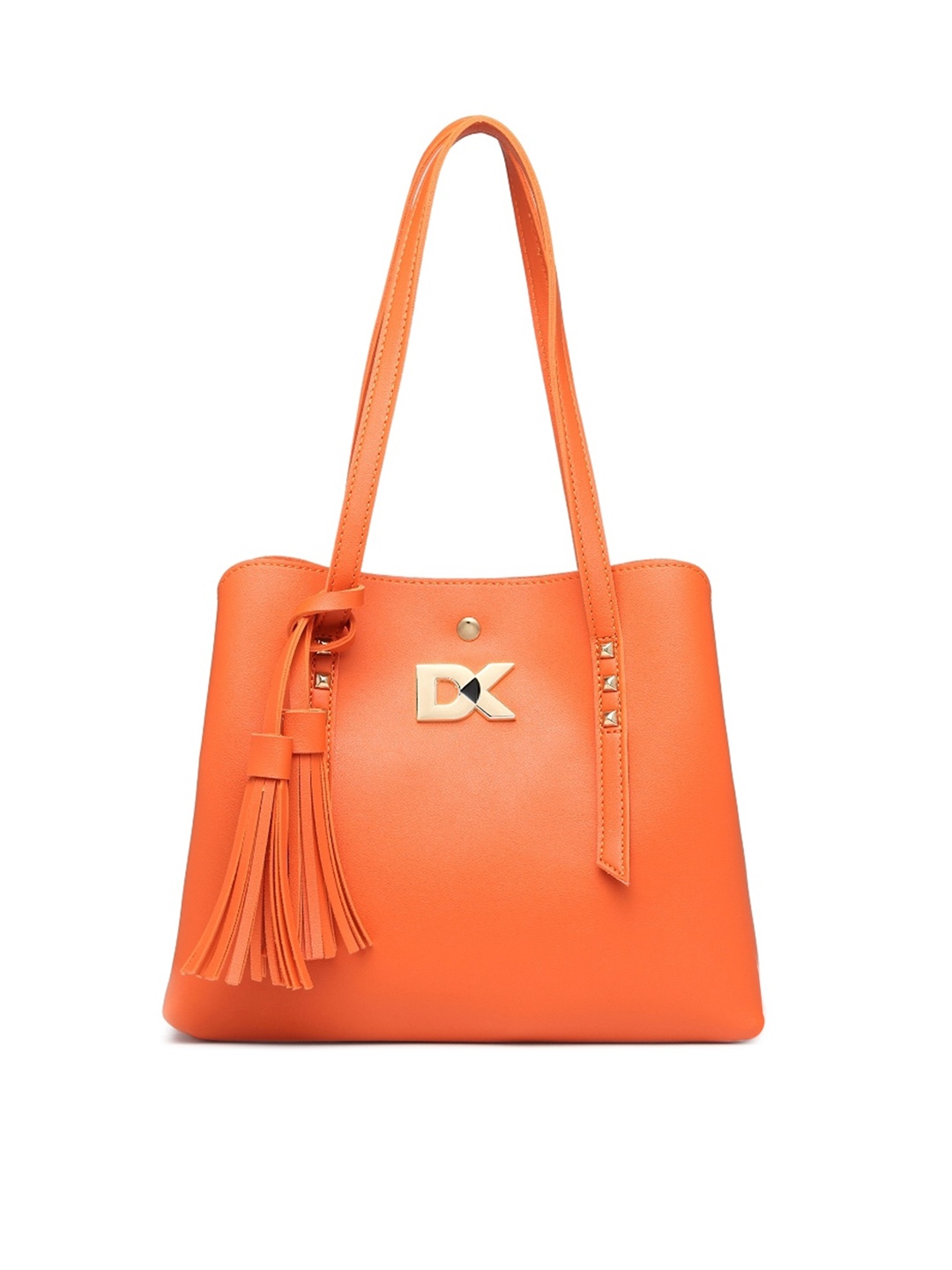 

Diana Korr Bucket Shoulder Bag with Tasselled, Orange