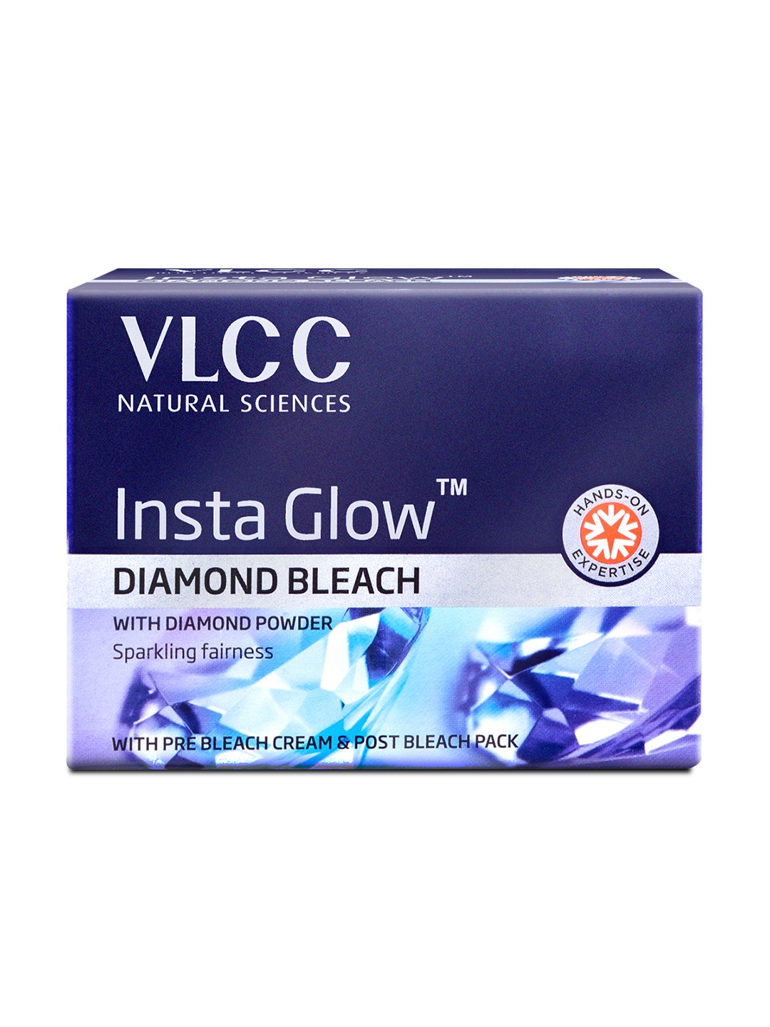

VLCC Insta Glow Diamond Bleach with Pre Bleach Cream & Post Bleach Pack - 30g, Blue