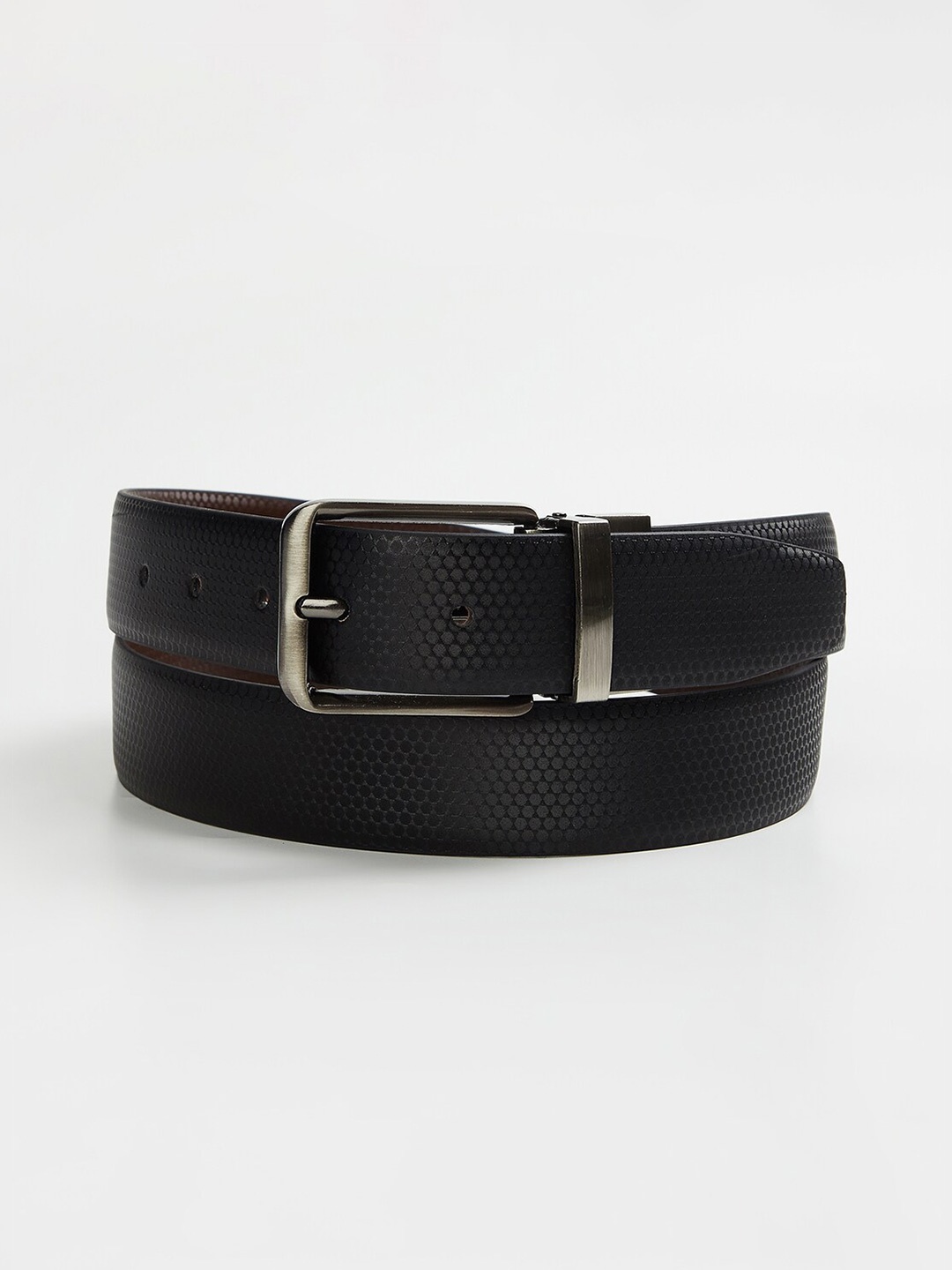 

CODE by Lifestyle Men Reversible Formal Belt, Black