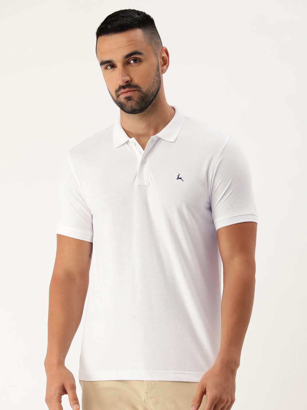 

Parx Polo Collar T-shirt, White