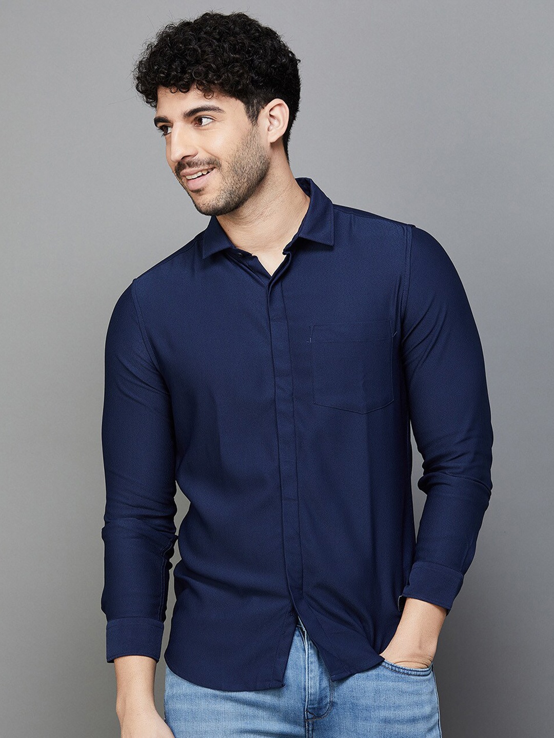 

Bossini Slim Fit Casual Shirt, Blue