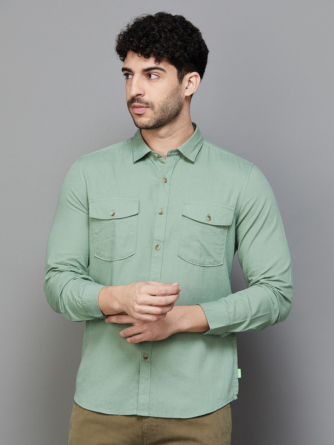 

Bossini Slim Fit Casual Shirt, Green