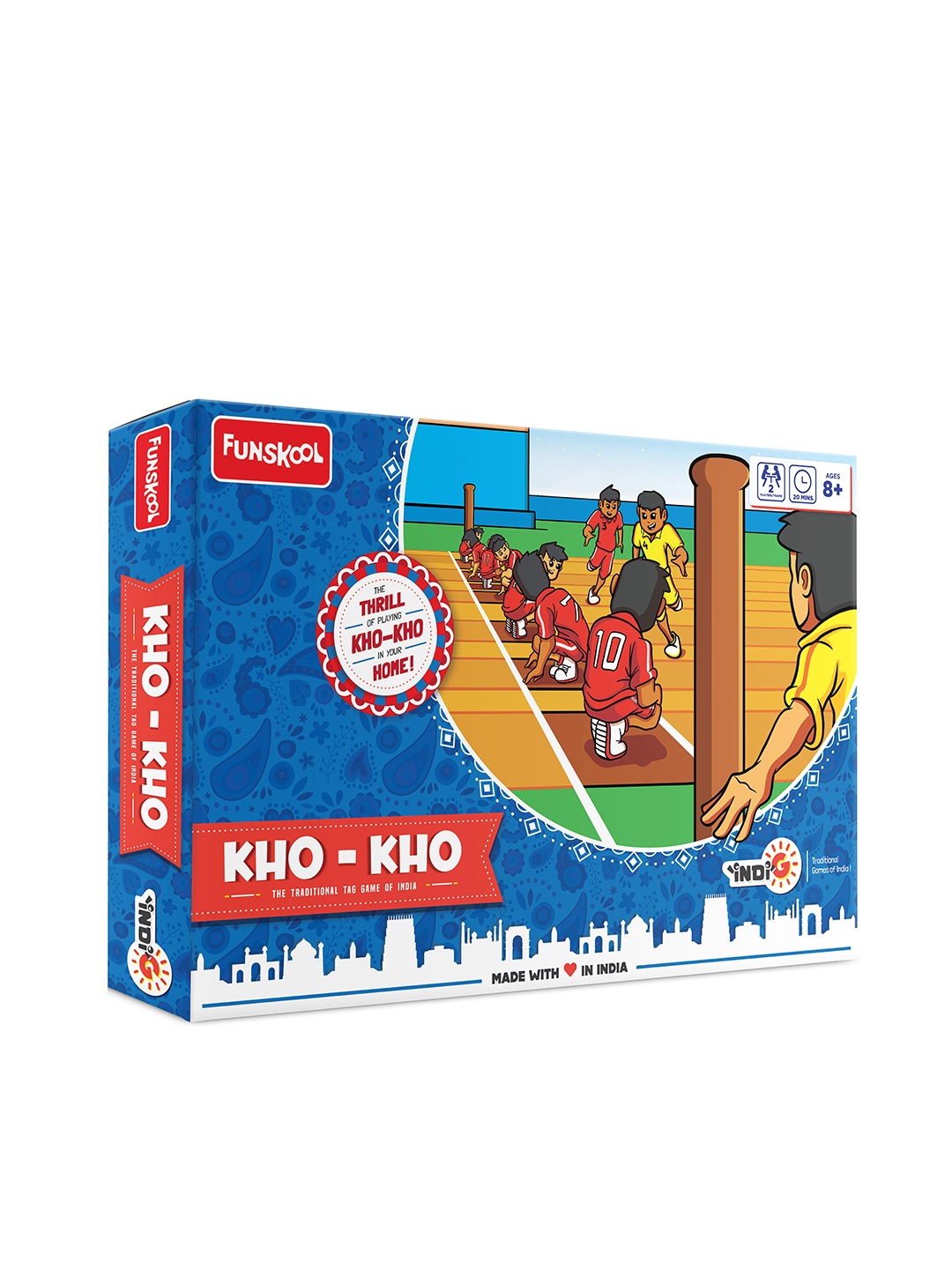 

Funskool KHO-KHO - TRADITIONAL GAME for 8+Years, Multi