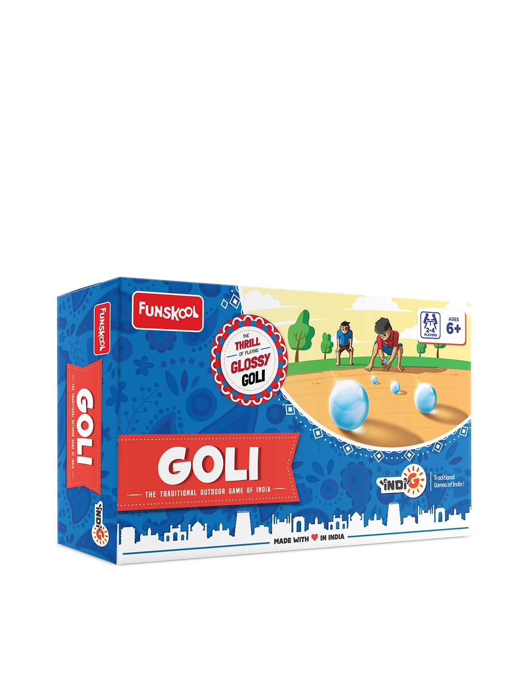 

Funskool Traditional Glossy Goli Game for 6+Years, Multi
