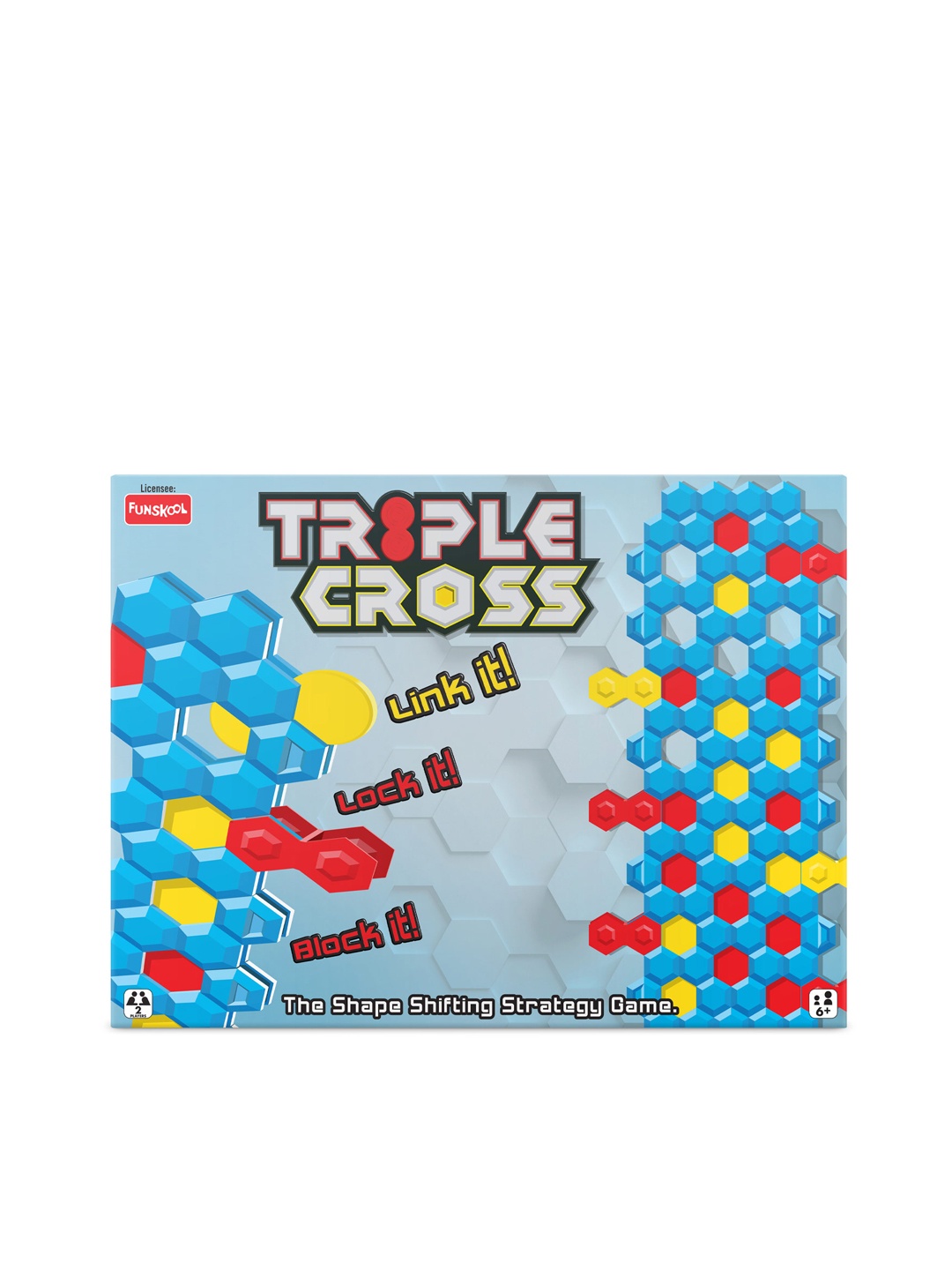

Funskool Triple Cross Shape Shifting Strategy Game for 6+Years, Multi