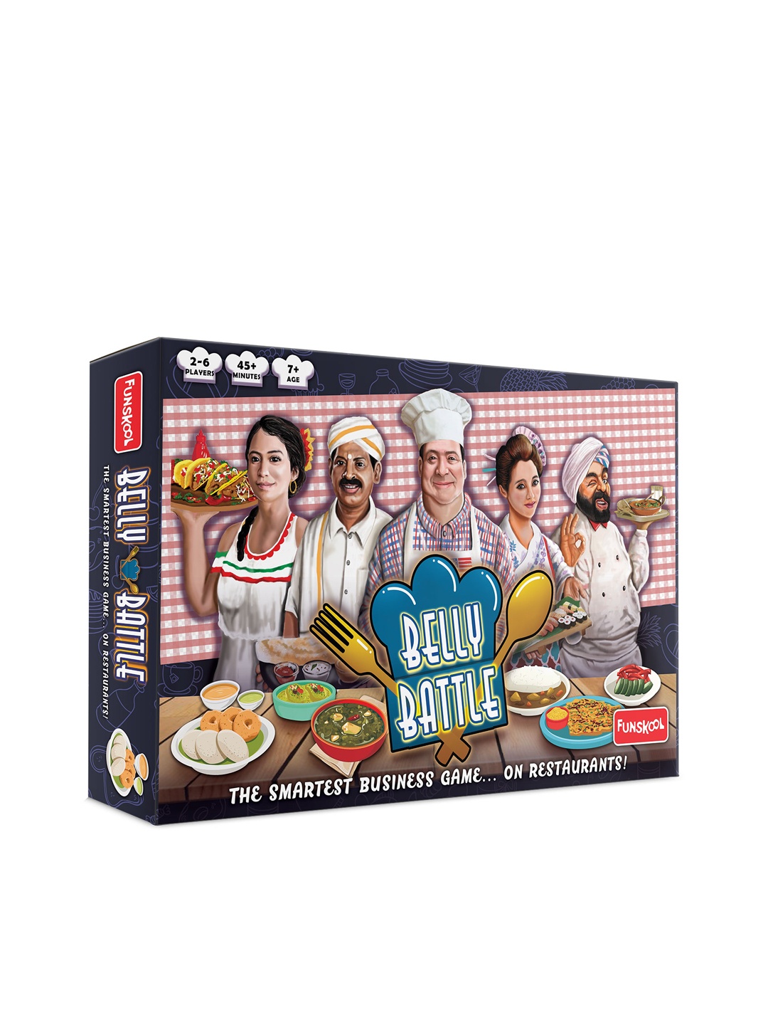 

Funskool BELLY BATTLE Restaurant Theme Board Game for 7+ Years, Multi