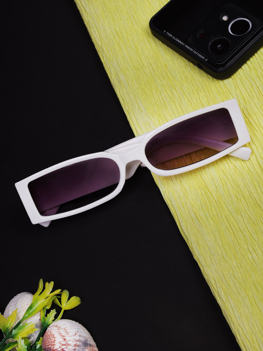 

Kastner Men Rectangle Sunglasses with Polarised and UV Protected Lens CM2_REDTP_BLKB-BLK, Purple