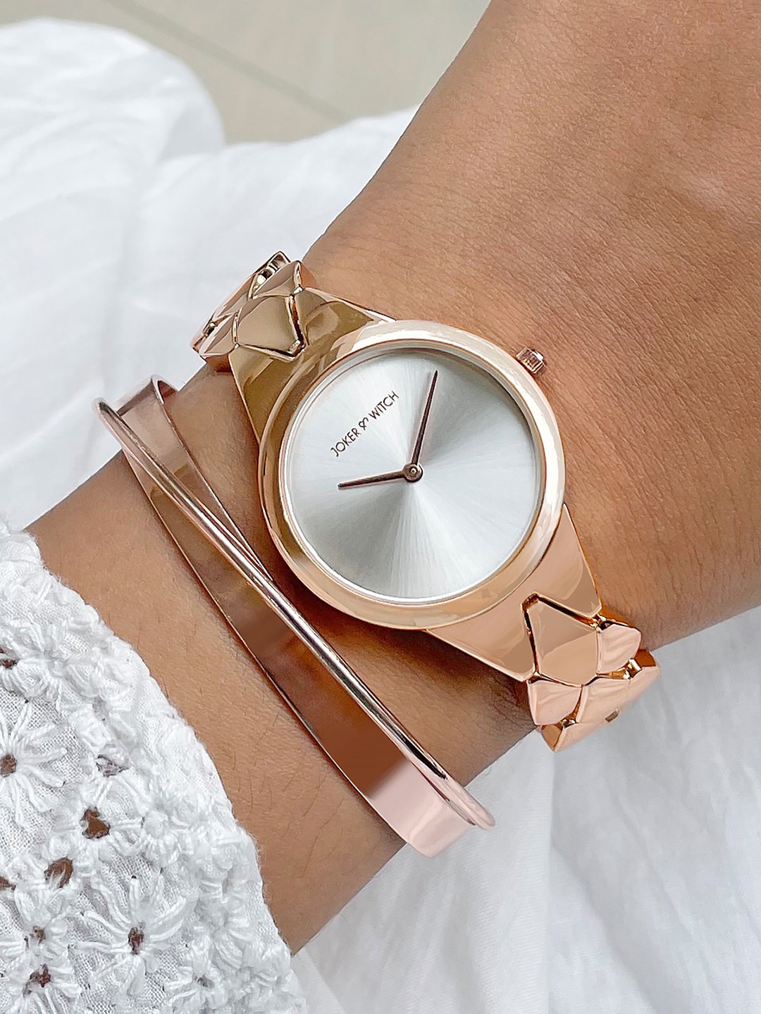 

JOKER & WITCH Women Watch Gift Set, Rose gold