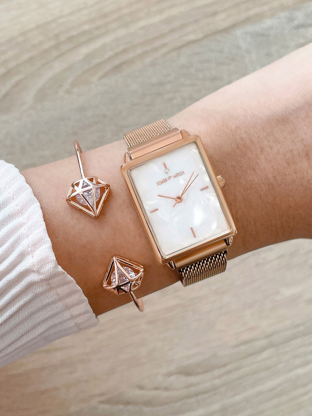 

JOKER & WITCH Women Watch Gift Set, Rose gold