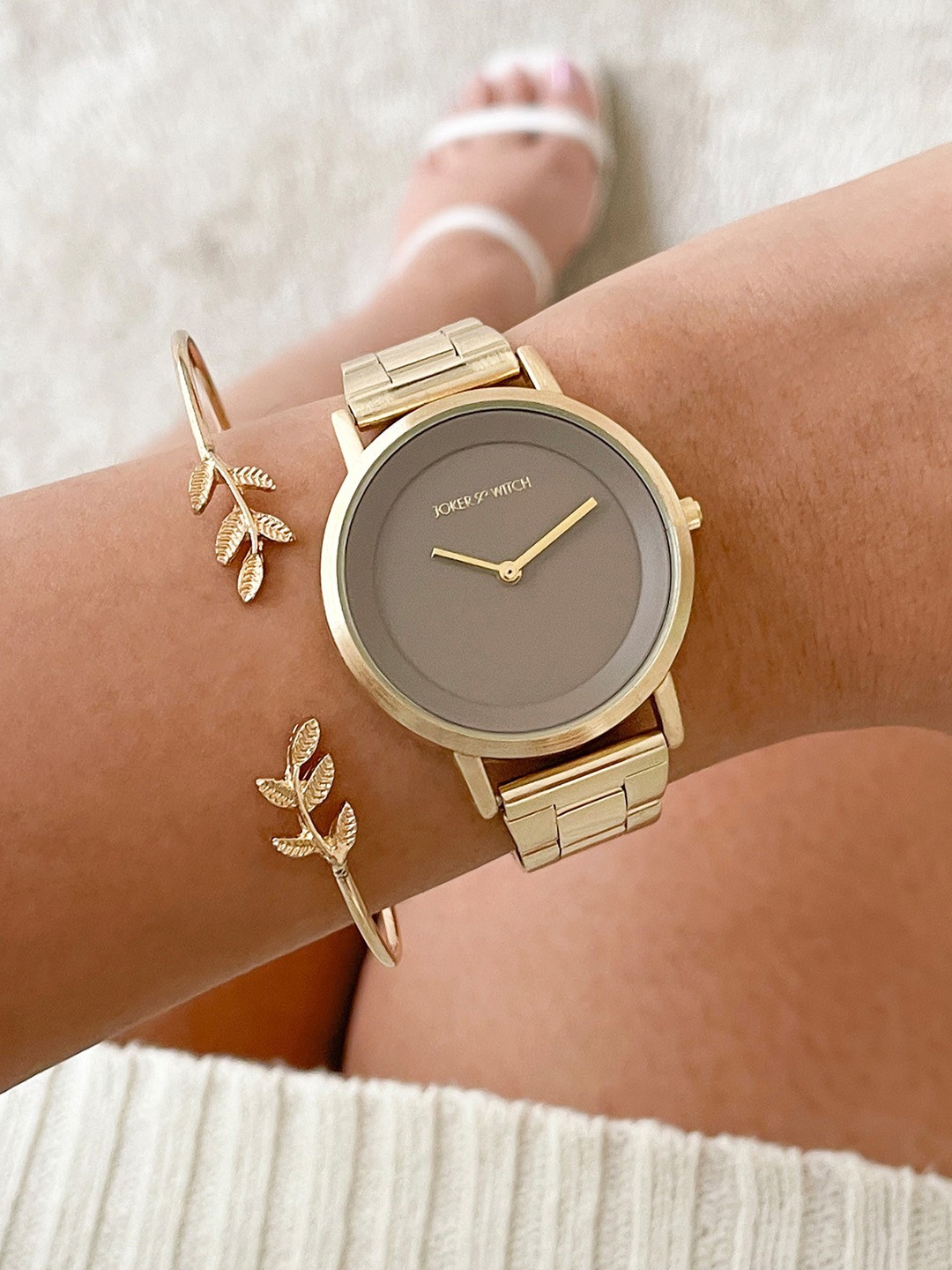 

JOKER & WITCH Women Watch Gift Set, Gold