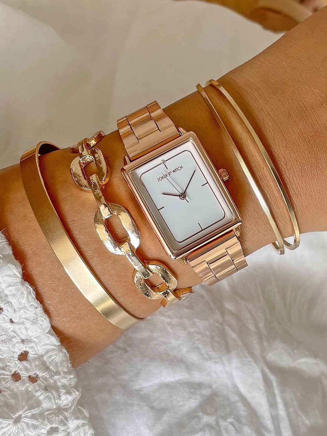 

JOKER & WITCH Women Watch Gift Set, Rose gold