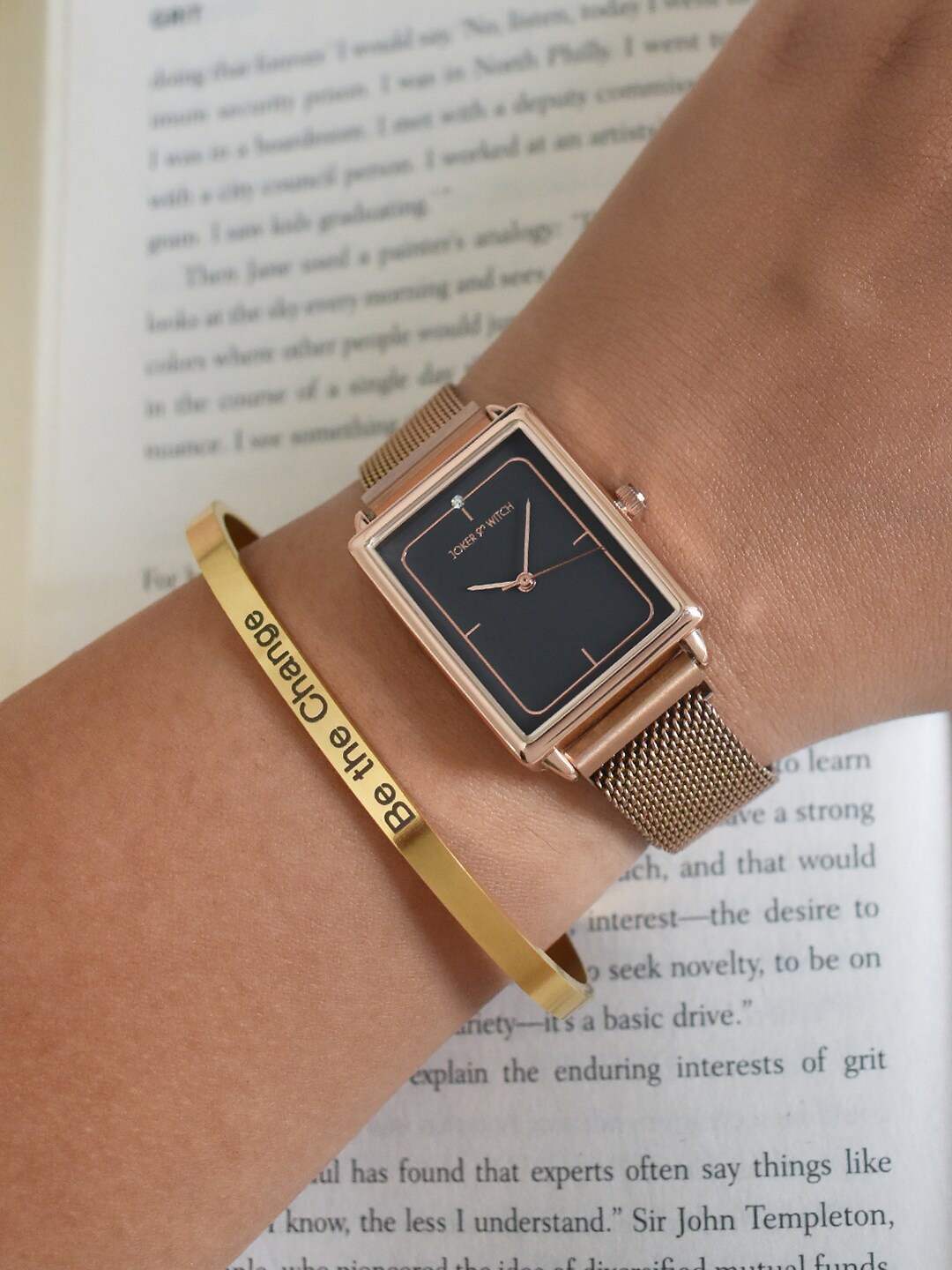 

JOKER & WITCH Women Watch Gift Set, Rose gold
