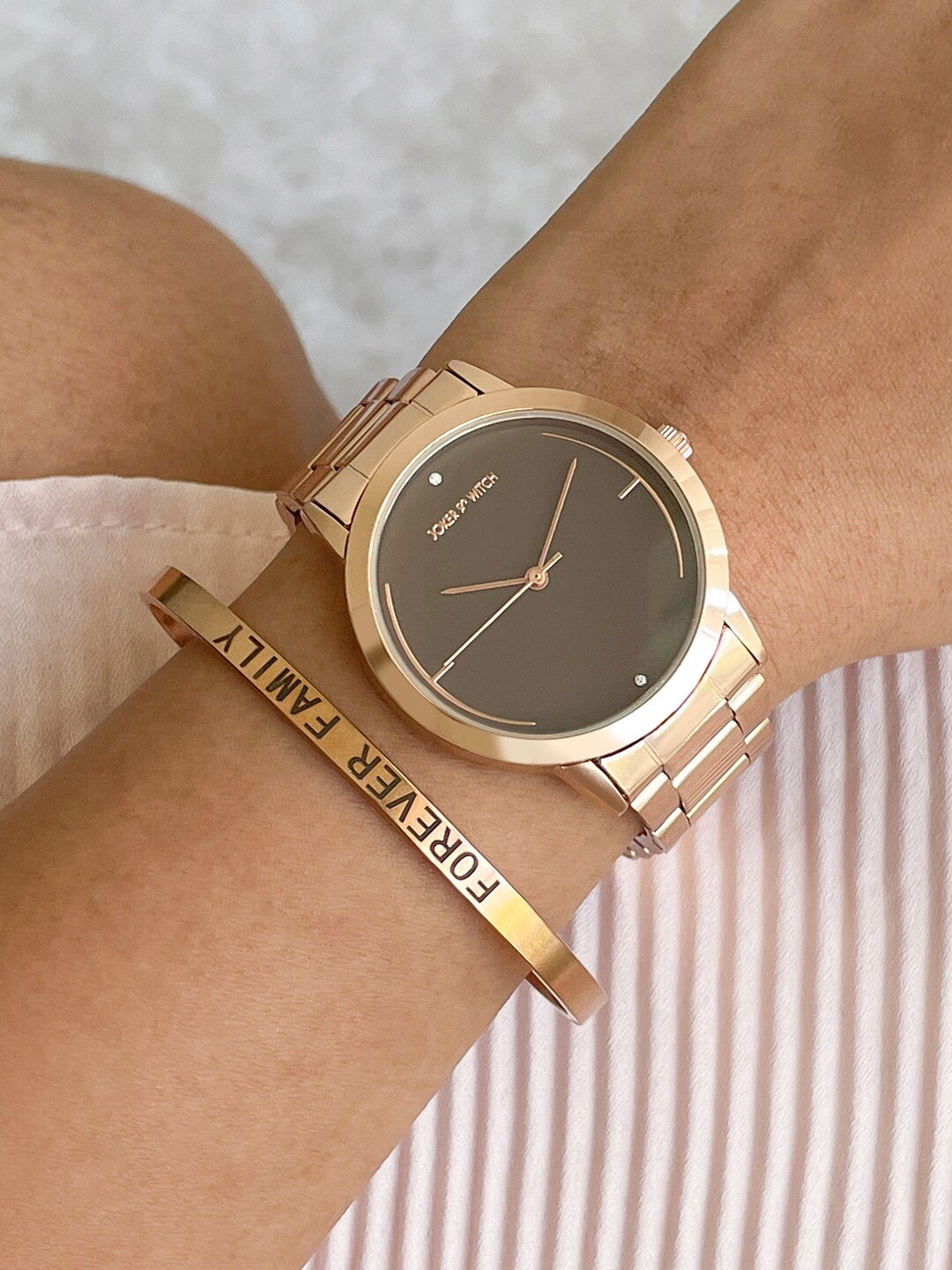 

JOKER & WITCH Women Watch Gift Set, Rose gold