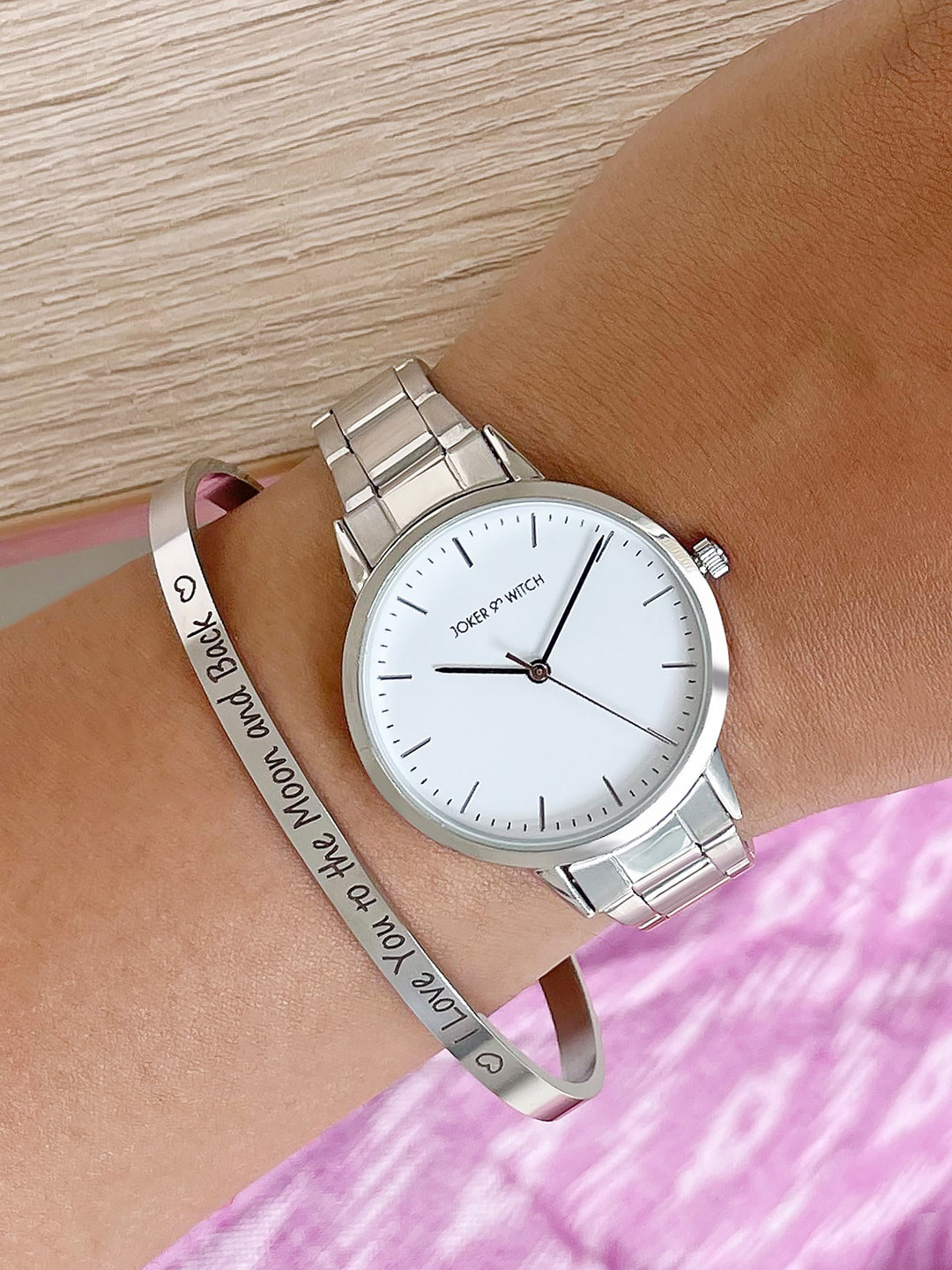 

JOKER & WITCH Women Watch Gift Set, Silver