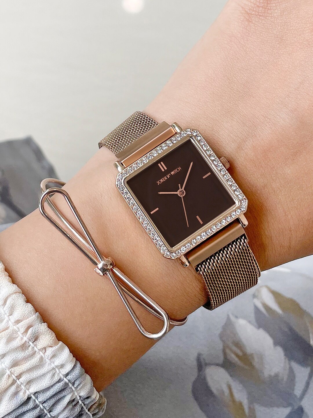 

JOKER & WITCH Women Rose Gold Watch Gift Set JWBS717