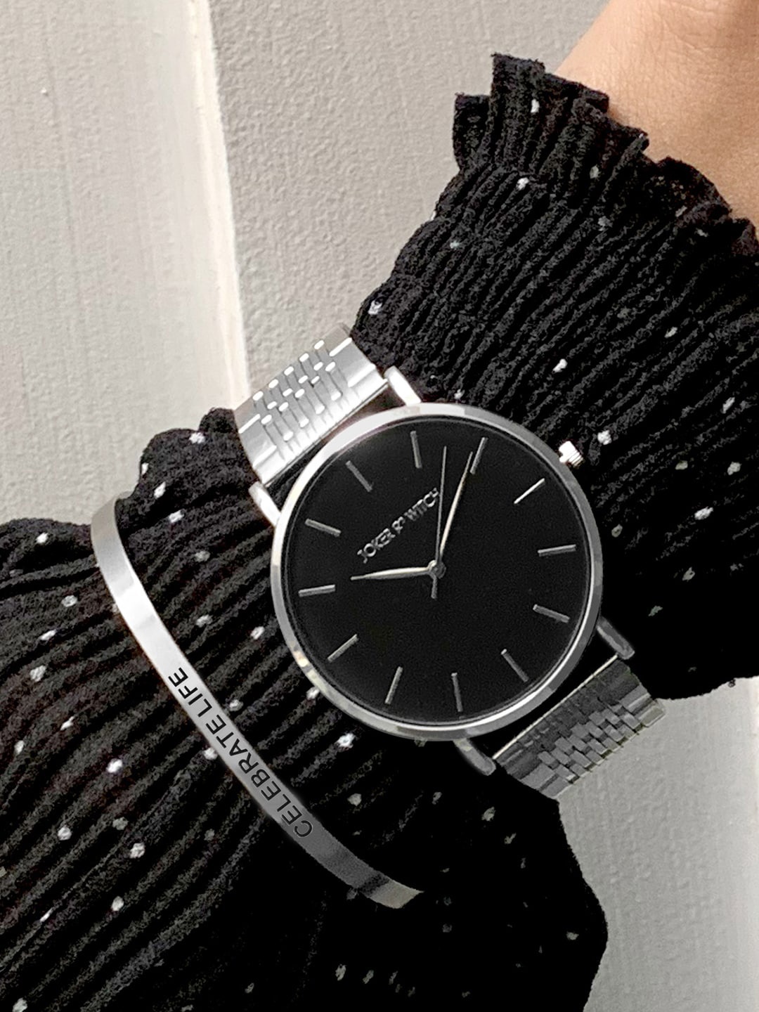 

JOKER & WITCH Matilda Women Watch Gift Set, Black