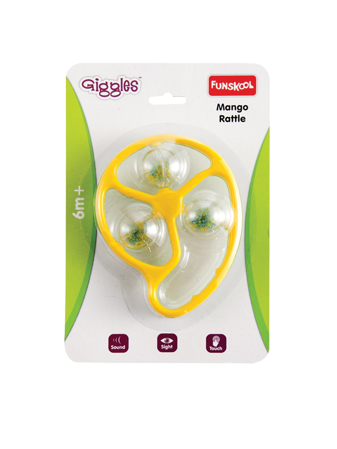 

Giggles Mango Rattle, Green