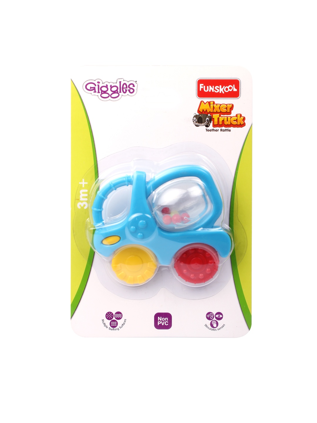 

Giggles Mixer Truck Teether, Blue