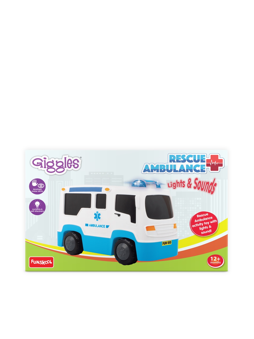 

Giggles Rescue Ambulance Toy, Blue