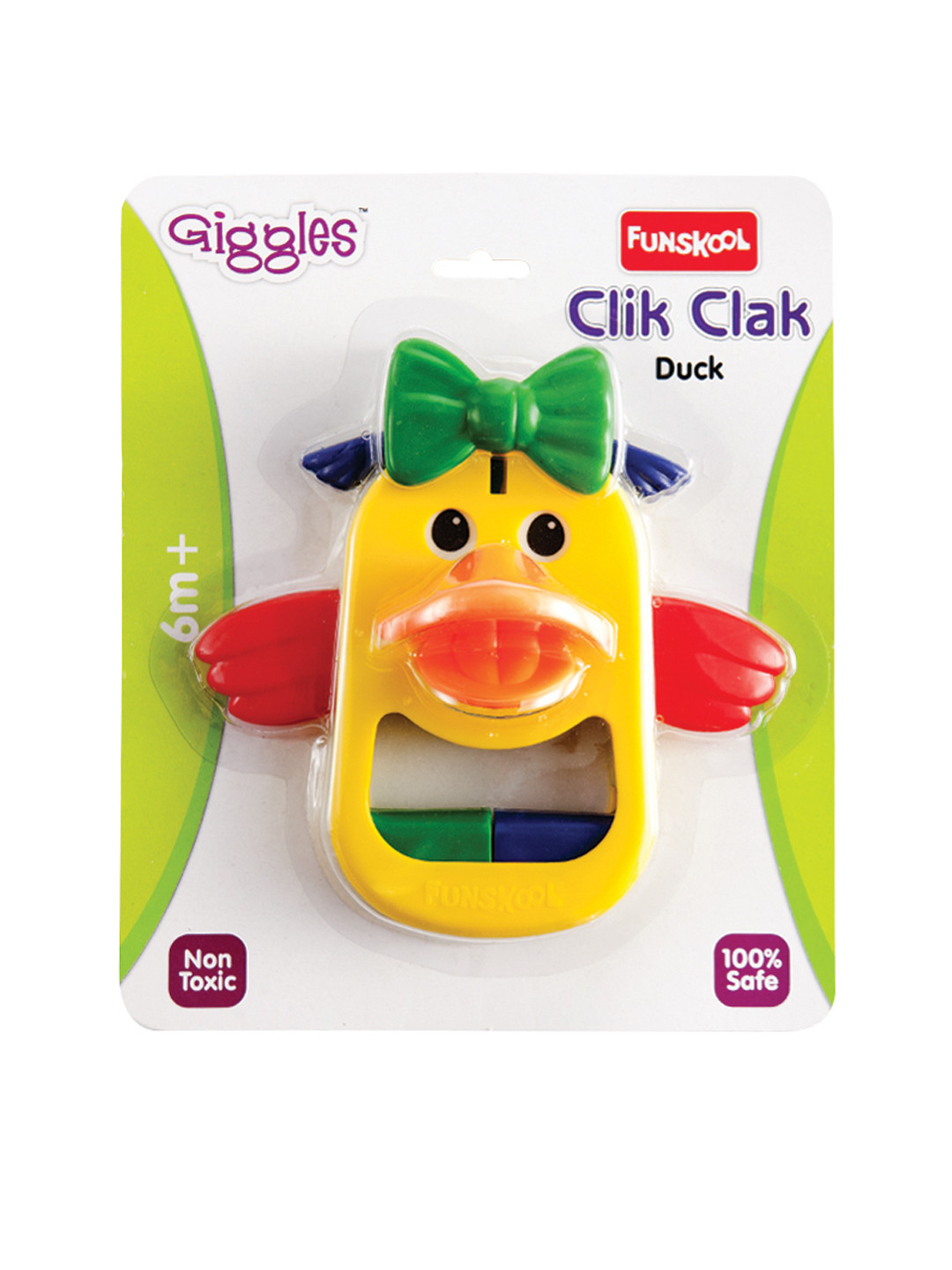 

Giggles Set of 2 Click Clack Toys, Green