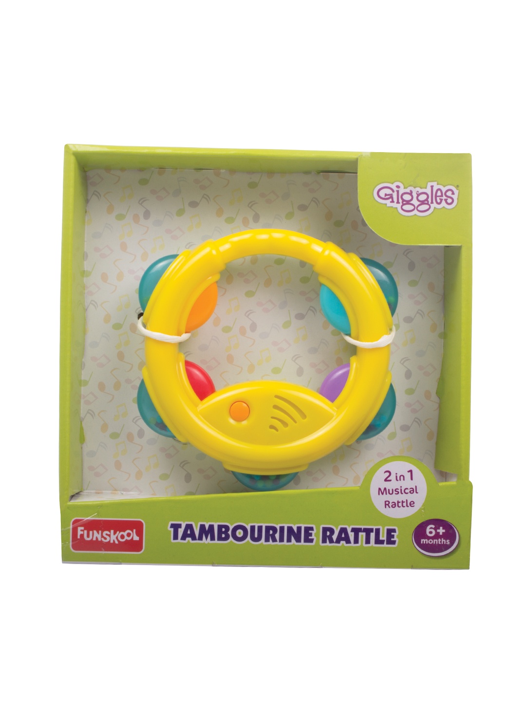 

Giggles Tambourine Rattle, Green